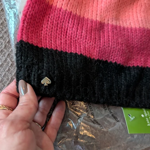 Nwt Kate Spade Colorblock Beanie 😍 - Picture 4 of 9